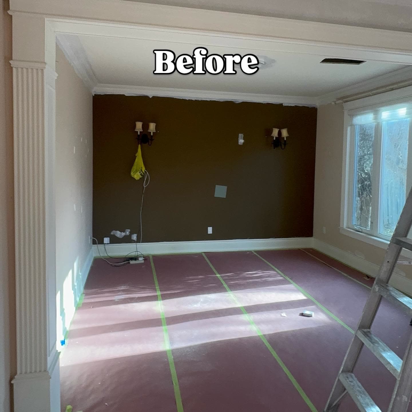 Interior Repaint in Newmarket - Den - before
