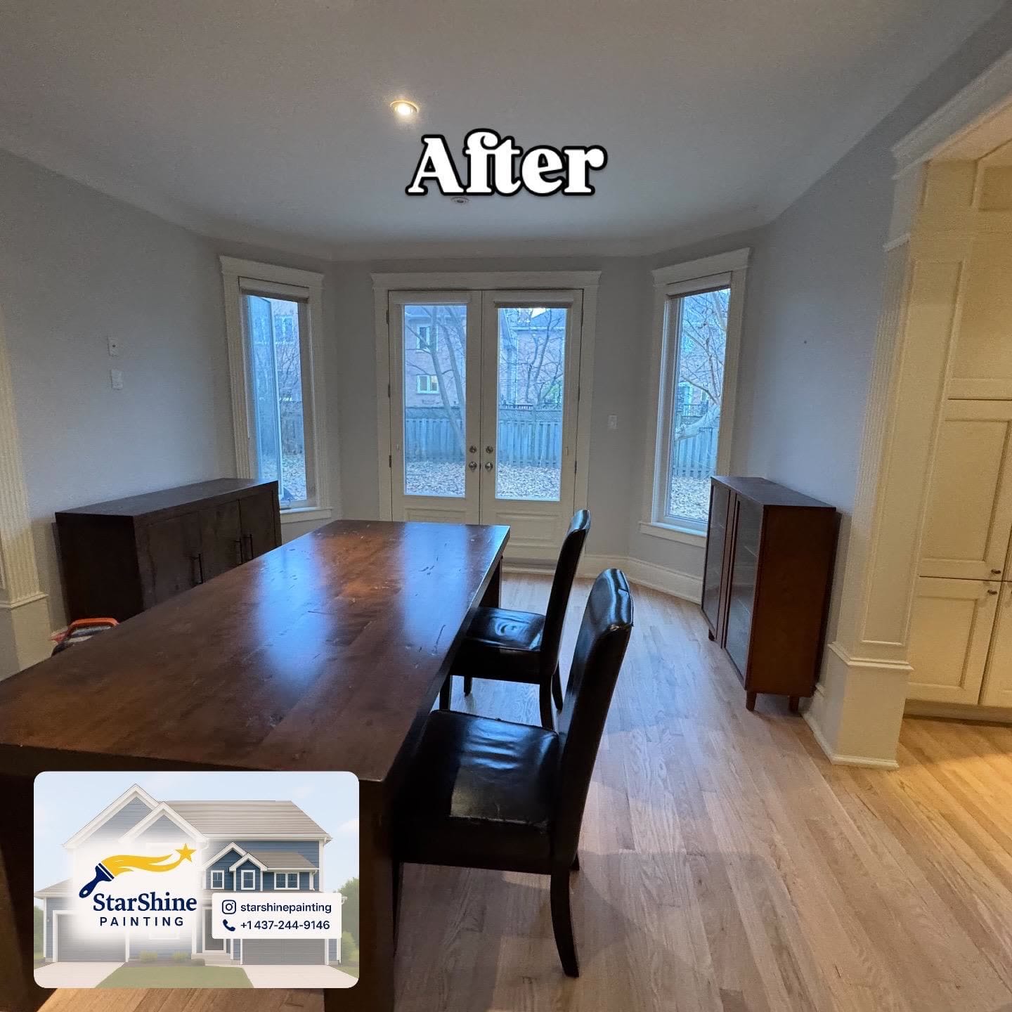 Interior Repaint in Newmarket - Dining Room - after