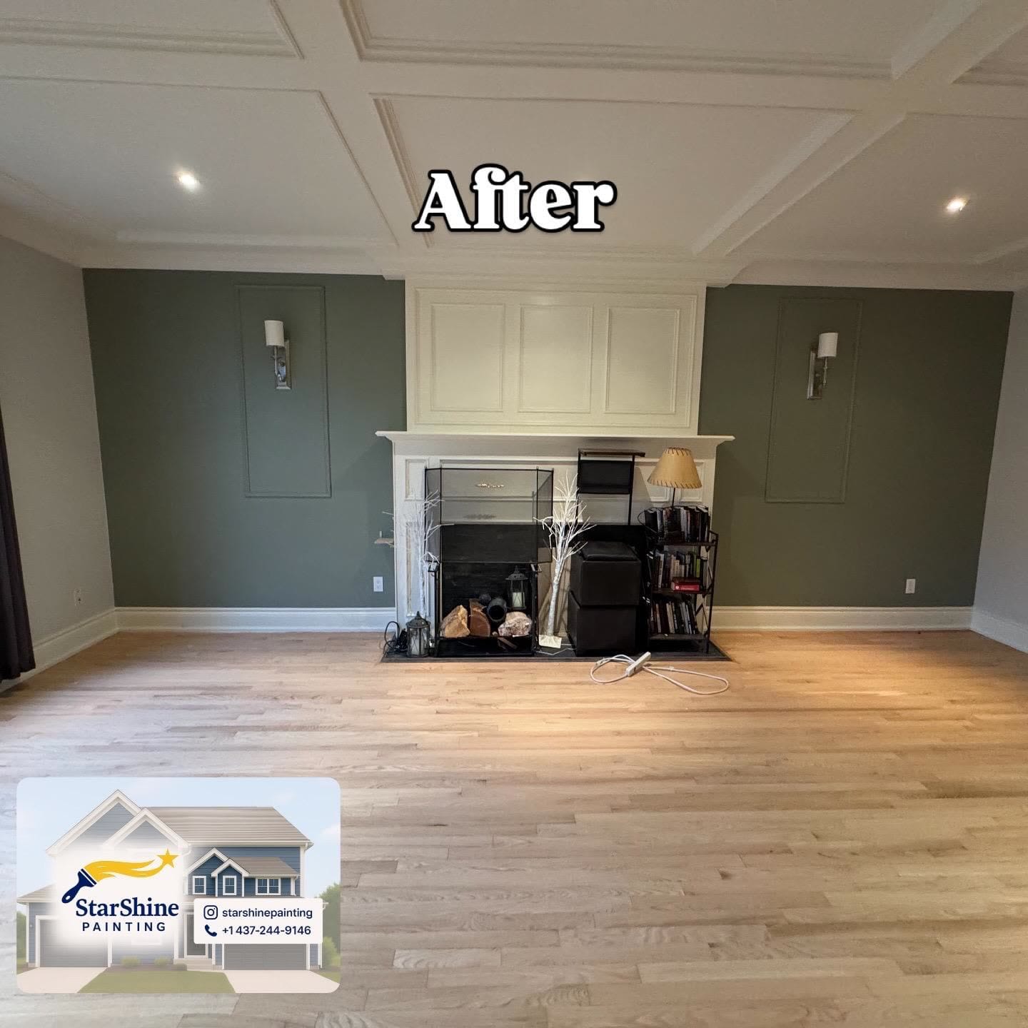 Interior Repaint in Newmarket - Family Room - after