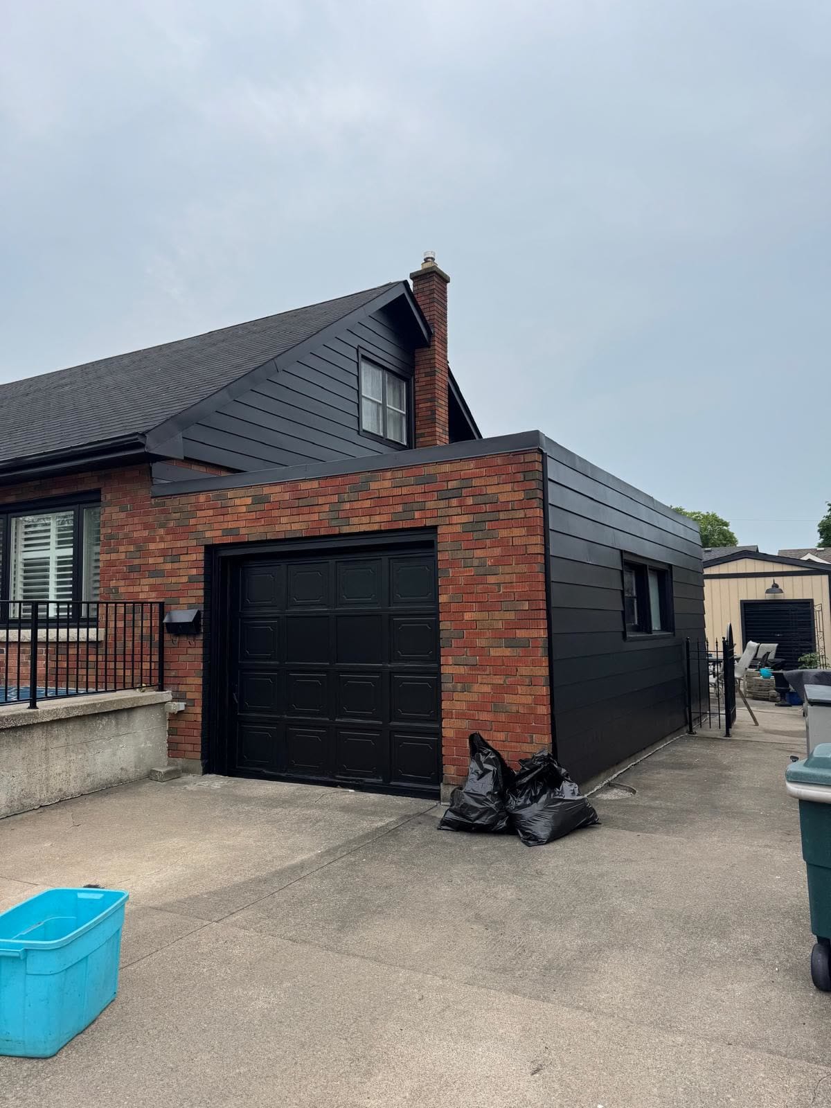 Exterior Repaint in Niagara Falls - Front Elevation & Garage - after