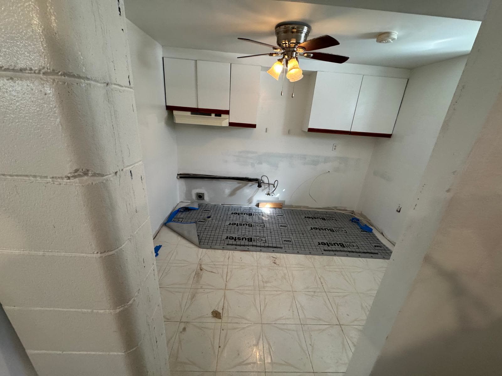 Basement Suite Repaint in North York - Kitchenette - before