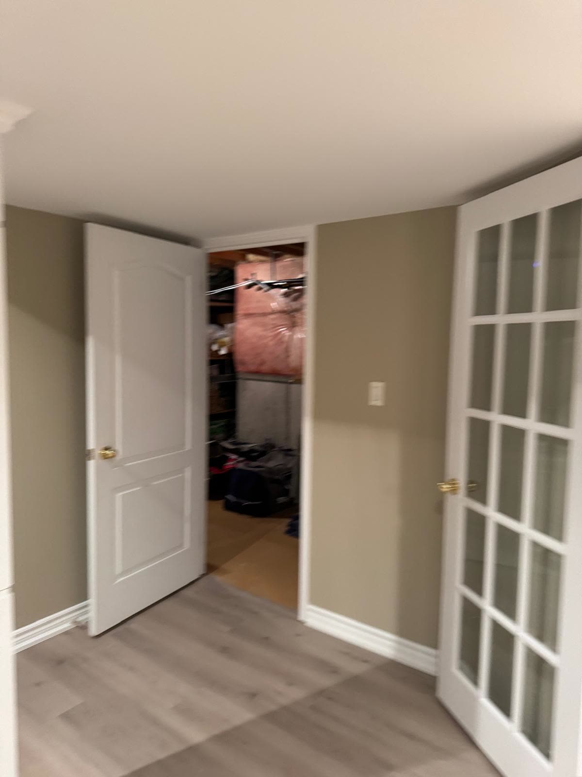 Finished door painting project